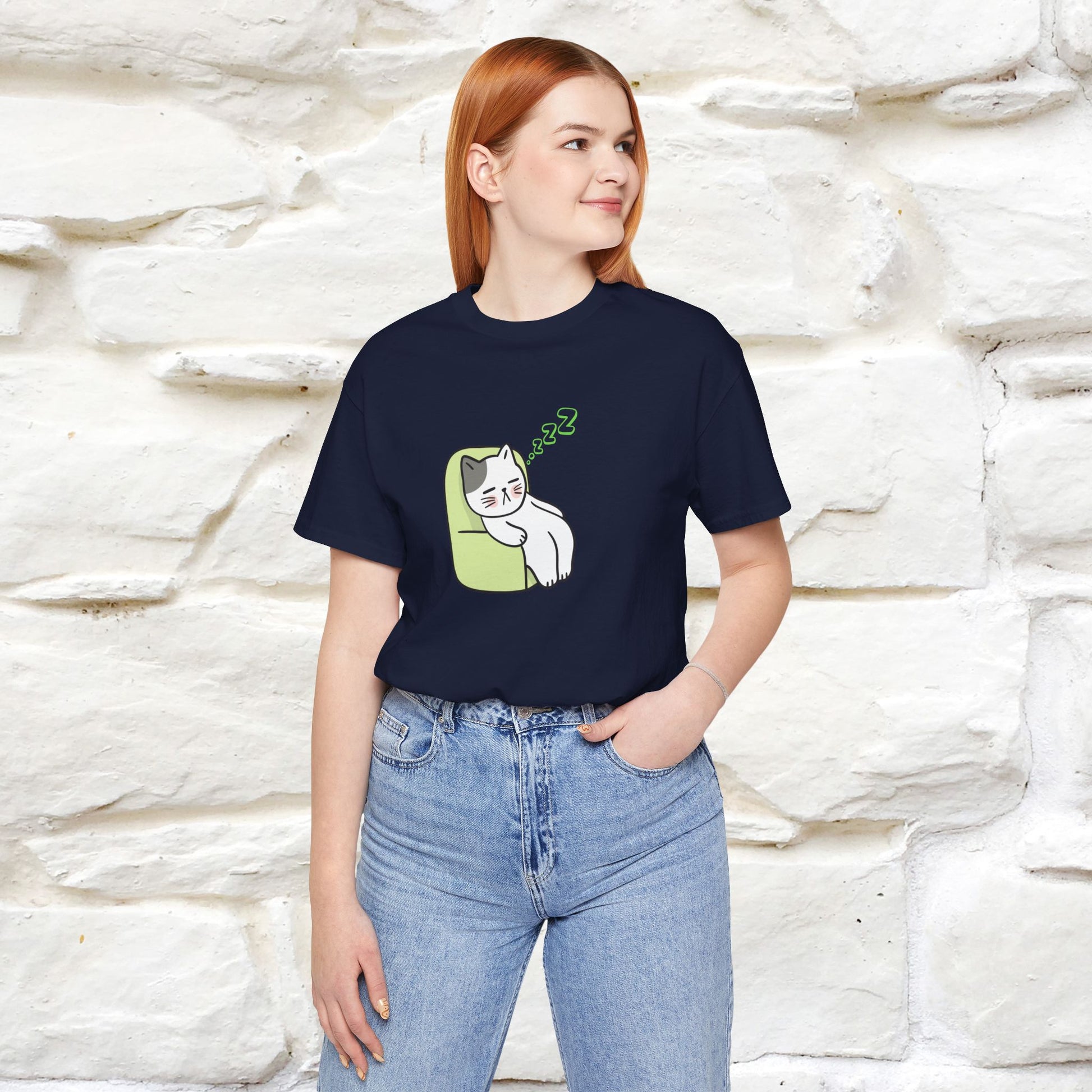 "Keep going… the couch isn’t going to nap on itself." Cat T-Shirt| Front & Back Design | Nunu&Miao Studio - Nunu&Miao Studio