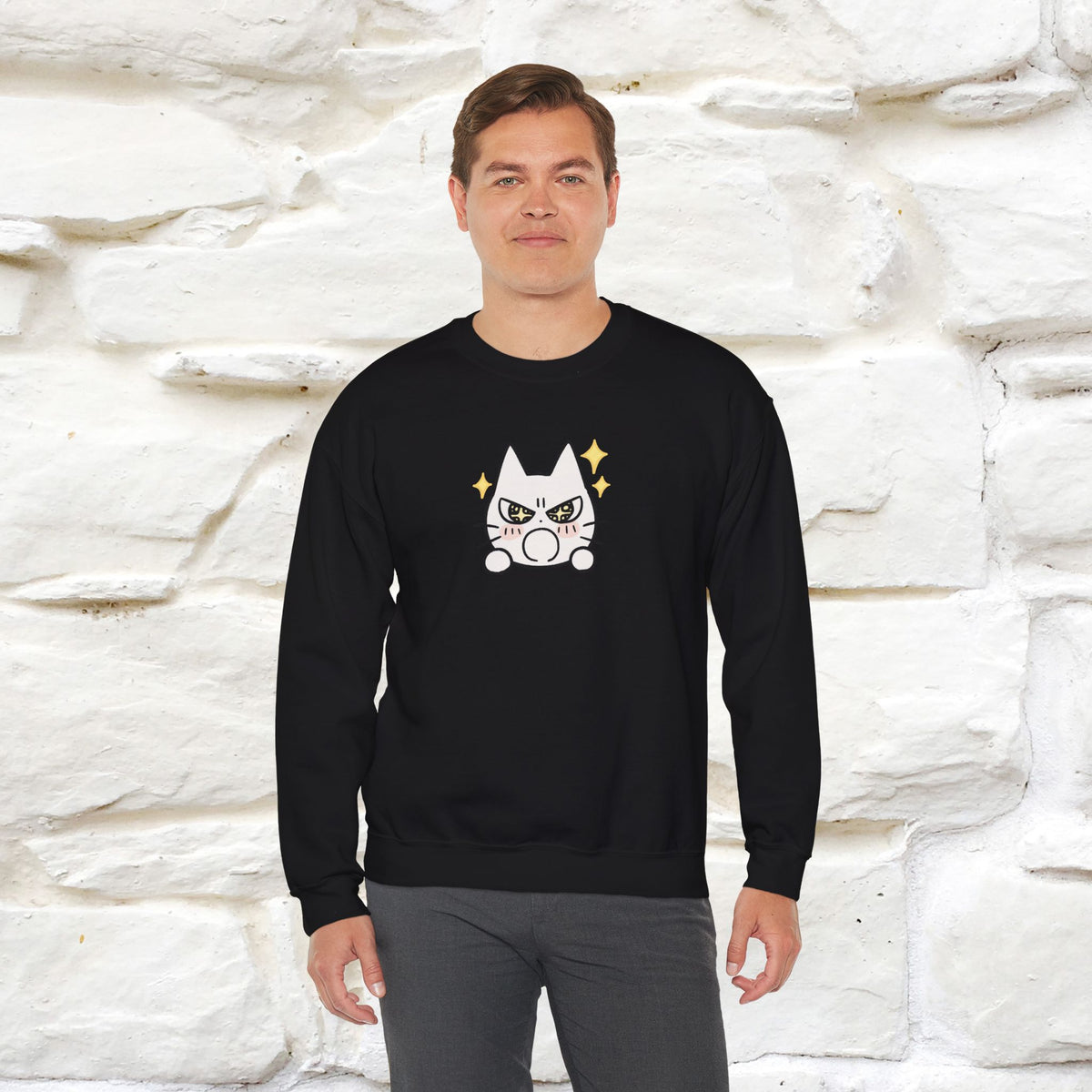 ''Don't Let Yourself Down.'' | Cute Cat Sweatshirt | Nunu&Miao Studio