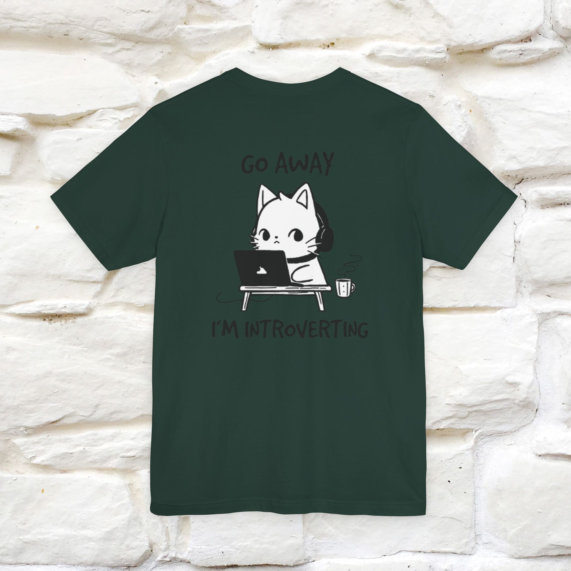 ''Go Away, I’m Introverting'' Cat T-Shirt | Nunu & Miao Studio - Nunu&Miao Studio