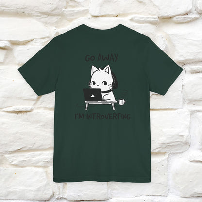 ''Go Away, I’m Introverting'' Cat T-Shirt | Nunu & Miao Studio - Nunu&Miao Studio