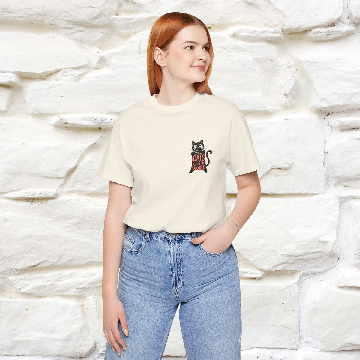 “Cats Rule The World” |Cat T-Shirt | Front & Back Design | Nunu&Miao Studio