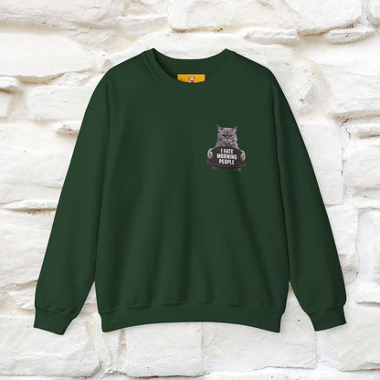 "I Hate Morning People'' |Cat Sweatshirt | Nunu&Miao Studio