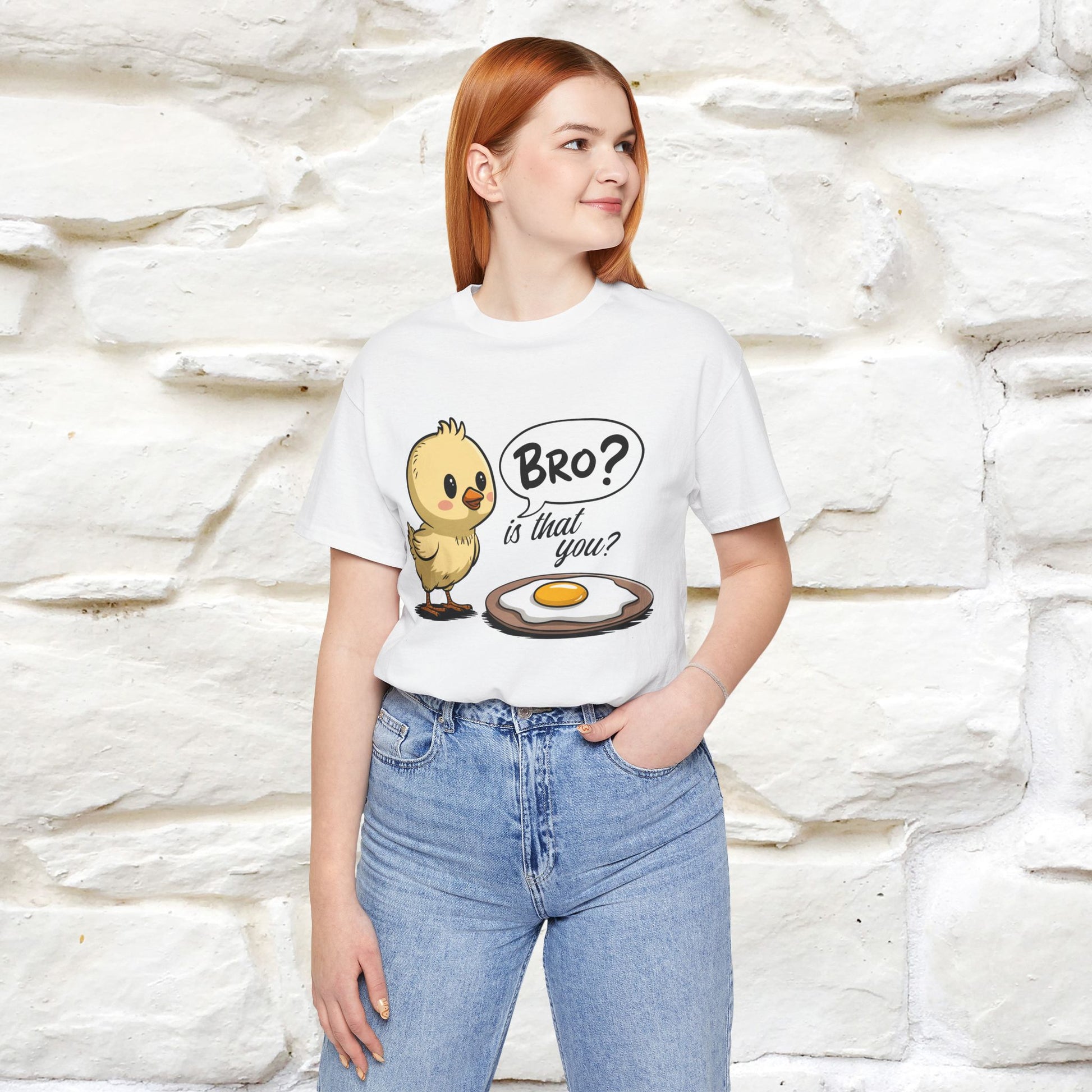 "Bro Is That You?" Funny Chicken T-shirt |Nunu&Miao Studio - Nunu&Miao Studio