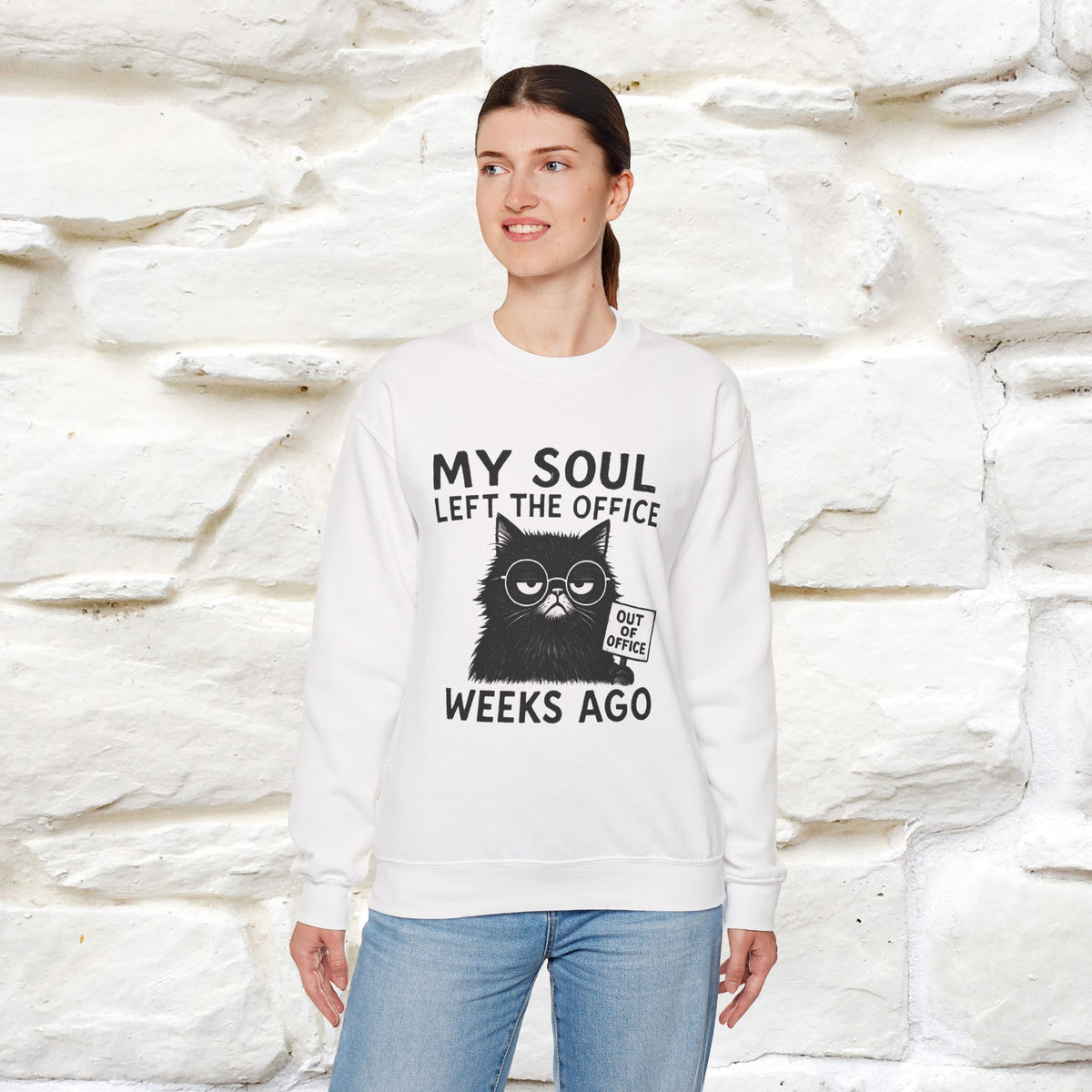 ''My Sould Left The ...'' | Cute Cat Sweatshirt | Nunu&Miao Studio