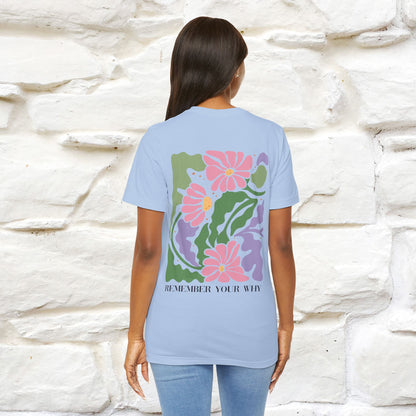 "Remember Your Why'' Cat T-Shirt Front and Back Design | Nunu&Miao Studio - Nunu&Miao Studio