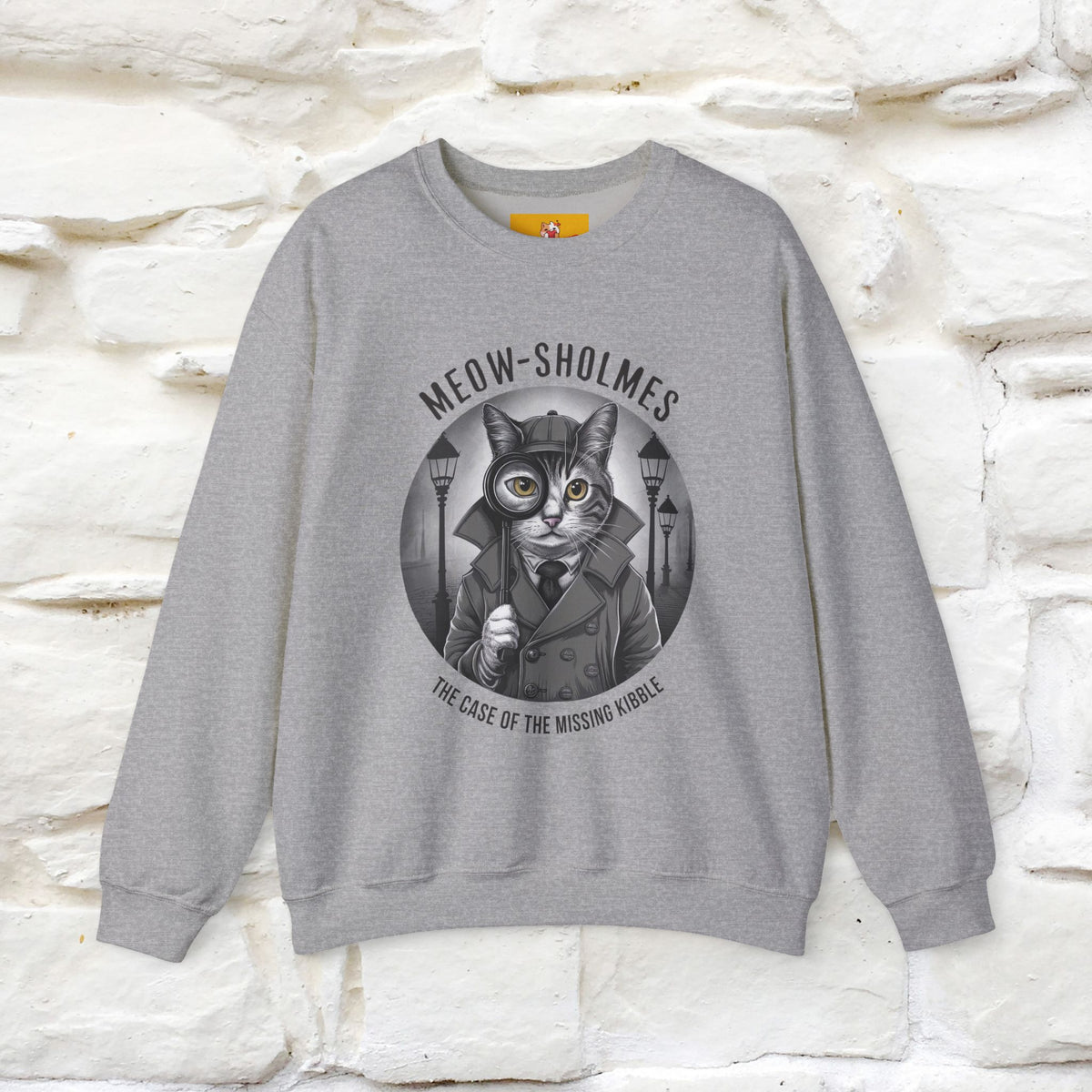 "Meow-sholmes'' |Cat Sweatshirt | Nunu&Miao Studio
