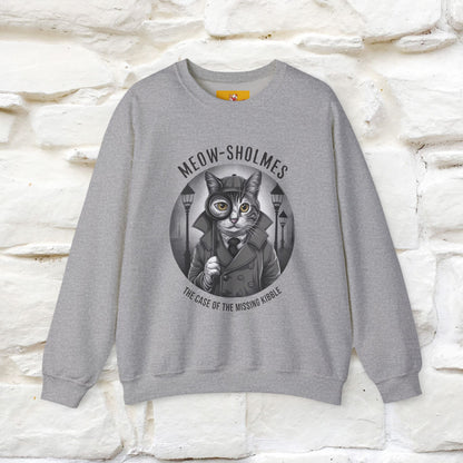 "Meow-sholmes'' |Cat Sweatshirt | Nunu&Miao Studio