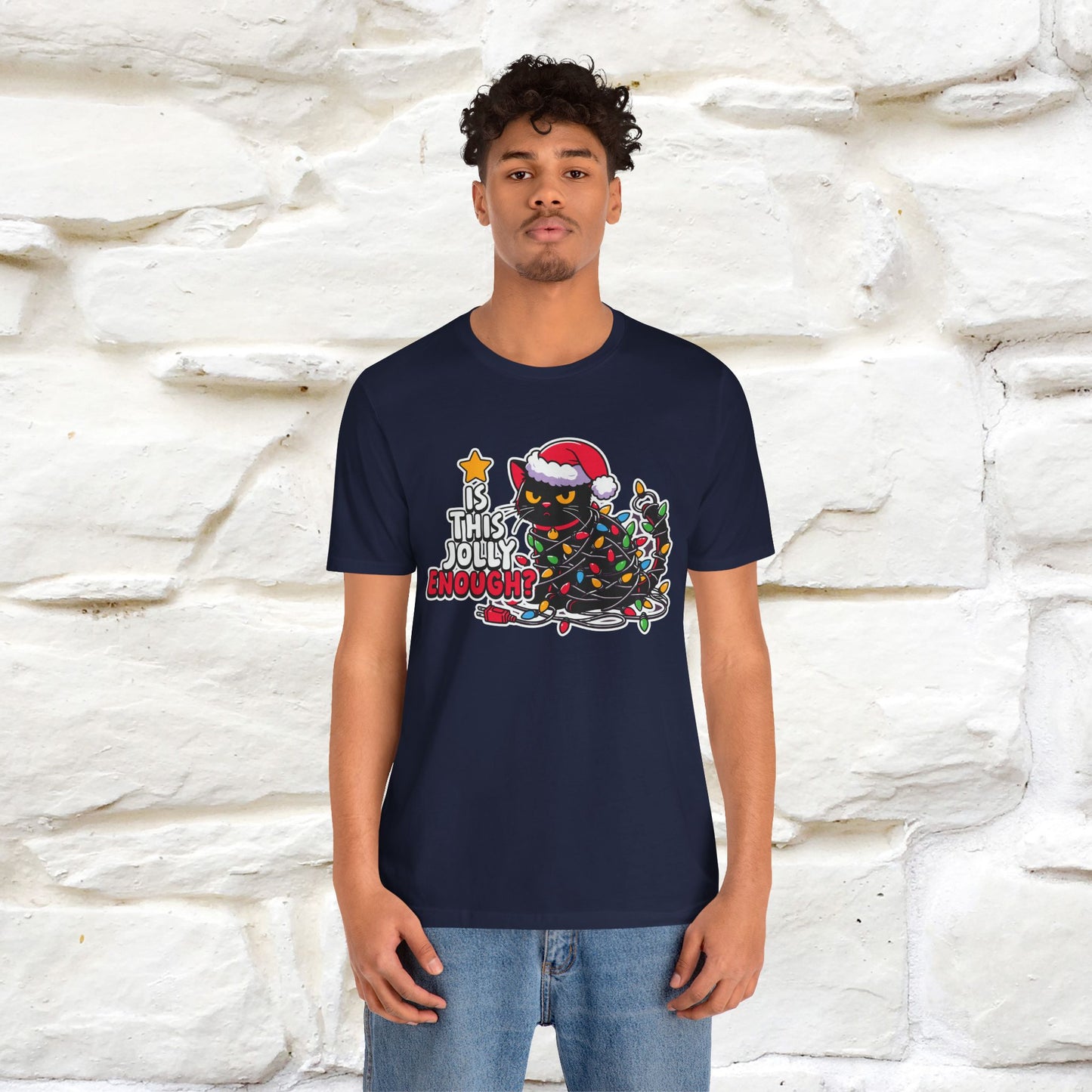 “Is This Jolly Enough?” | Cat T-Shirt | Nunu&Miao Studio