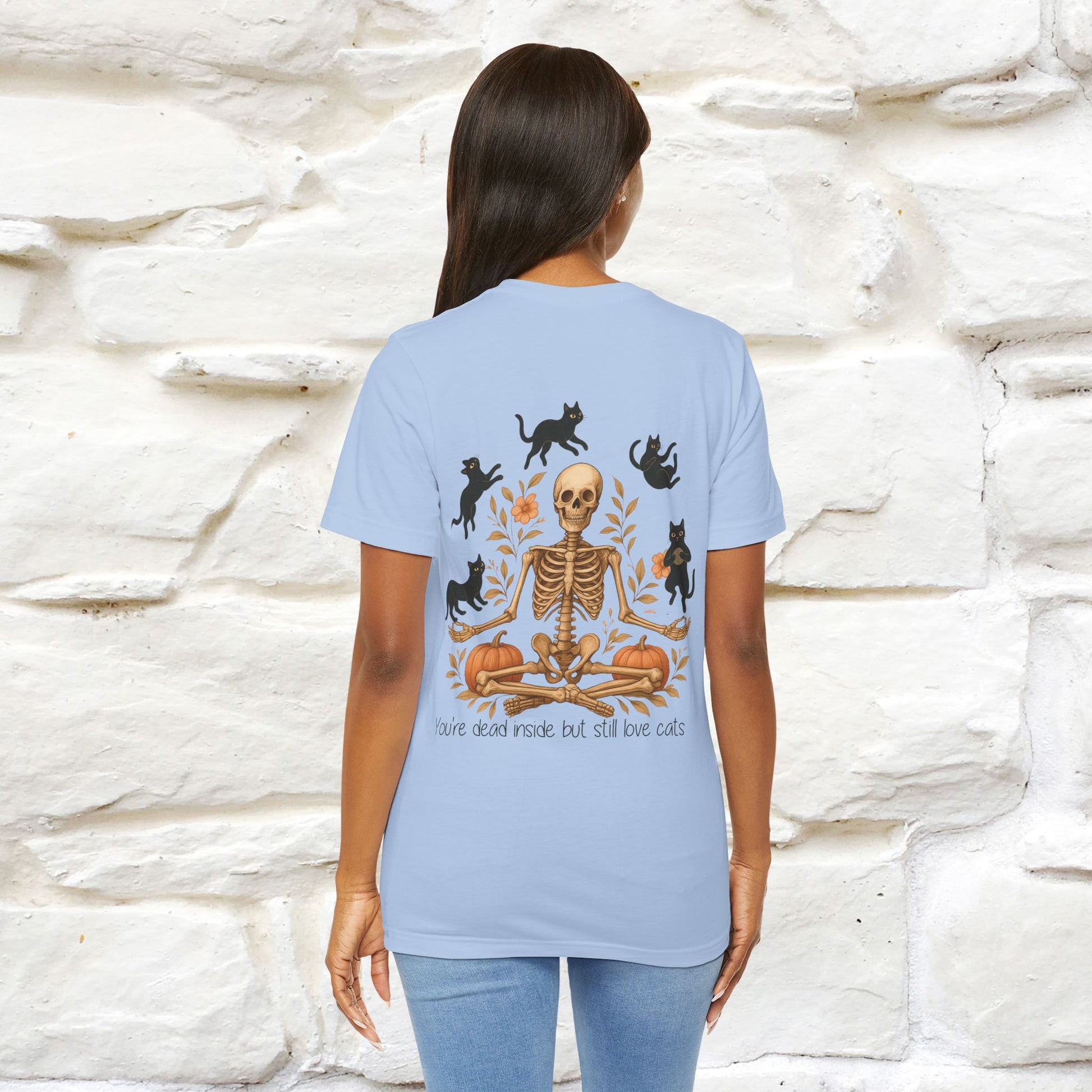 "You're Dead Inside But Still Love Cats " Halloween Cat T-shirt |Nunu&Miao Studio - Nunu&Miao Studio