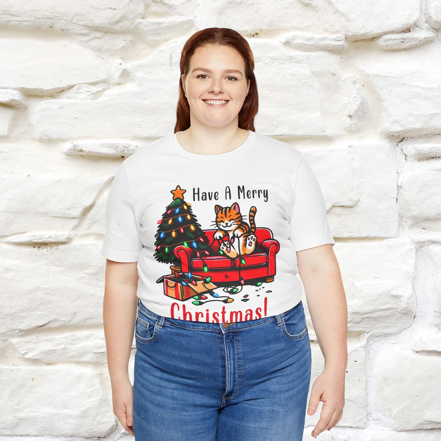 "Have A Merry..." |Funny Cat  T-Shirt | Nunu&Miao Studio