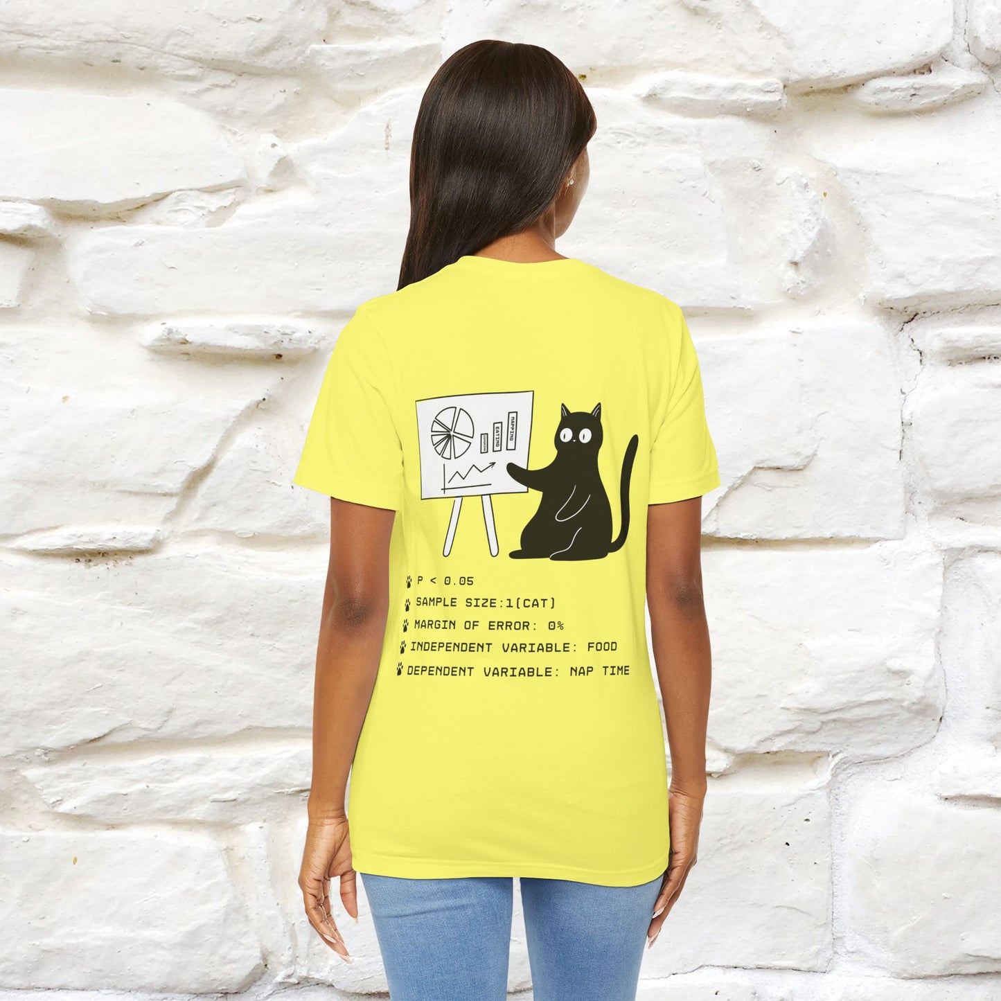 “Trust me, I’m statistically significant.”|  Cat T-Shirt | Front & Back Design | Nunu&Miao Studio