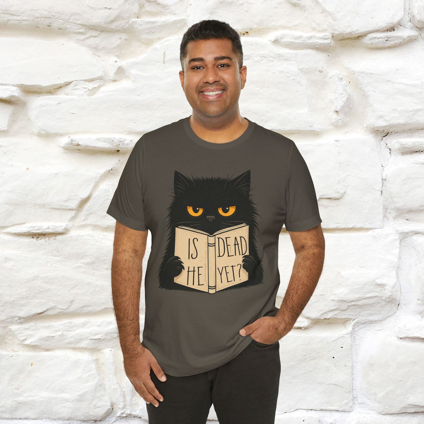 "Is He Dead Yet" |Cat T-Shirt | Nunu&Miao Studio - Nunu&Miao Studio