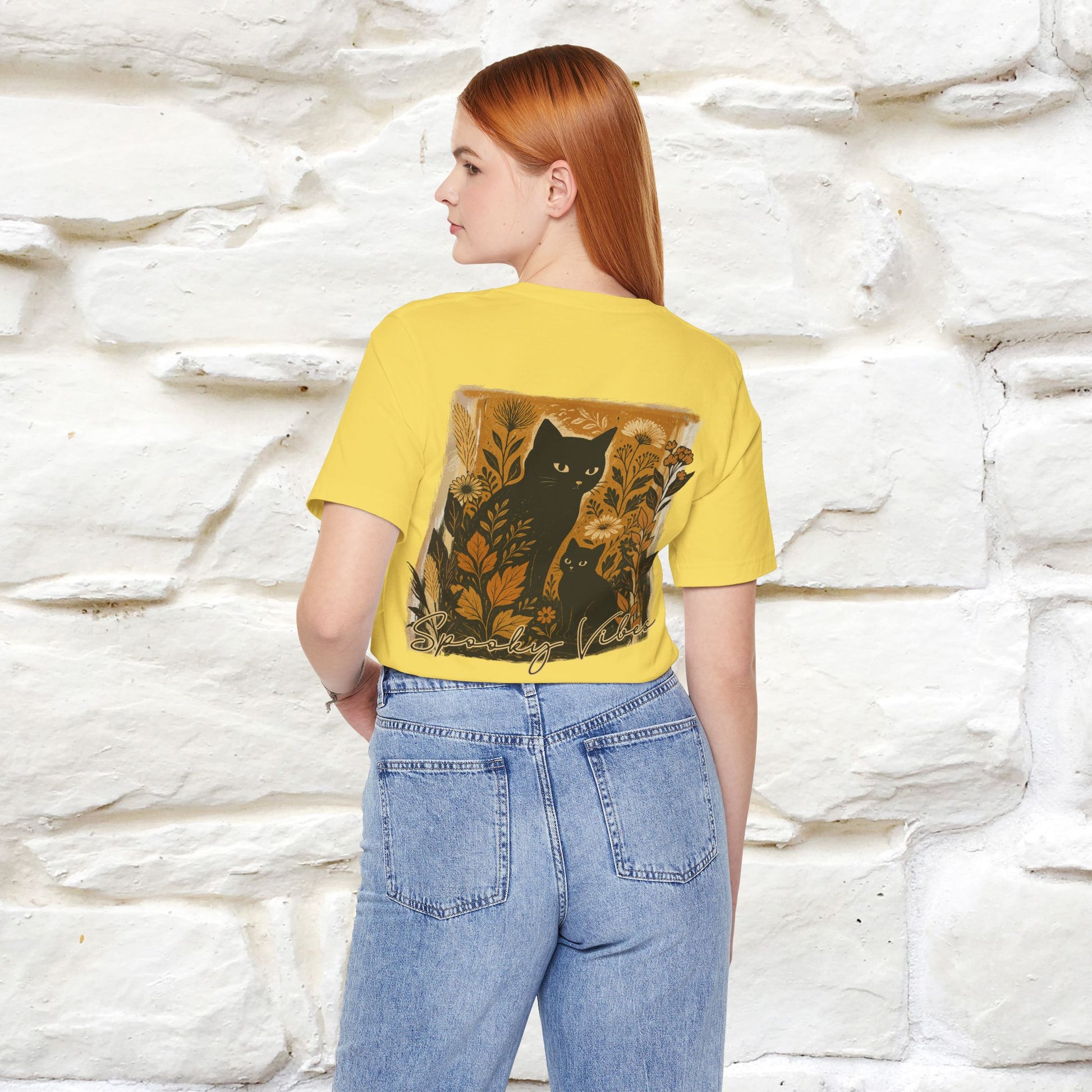 "Spooky Vibes" Cat T-shirt |Nunu&Miao Studio - Nunu&Miao Studio