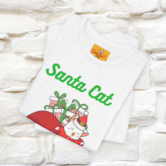 "Funny Santa Cat..." | Cat T-Shirt | Nunu&Miao Studio
