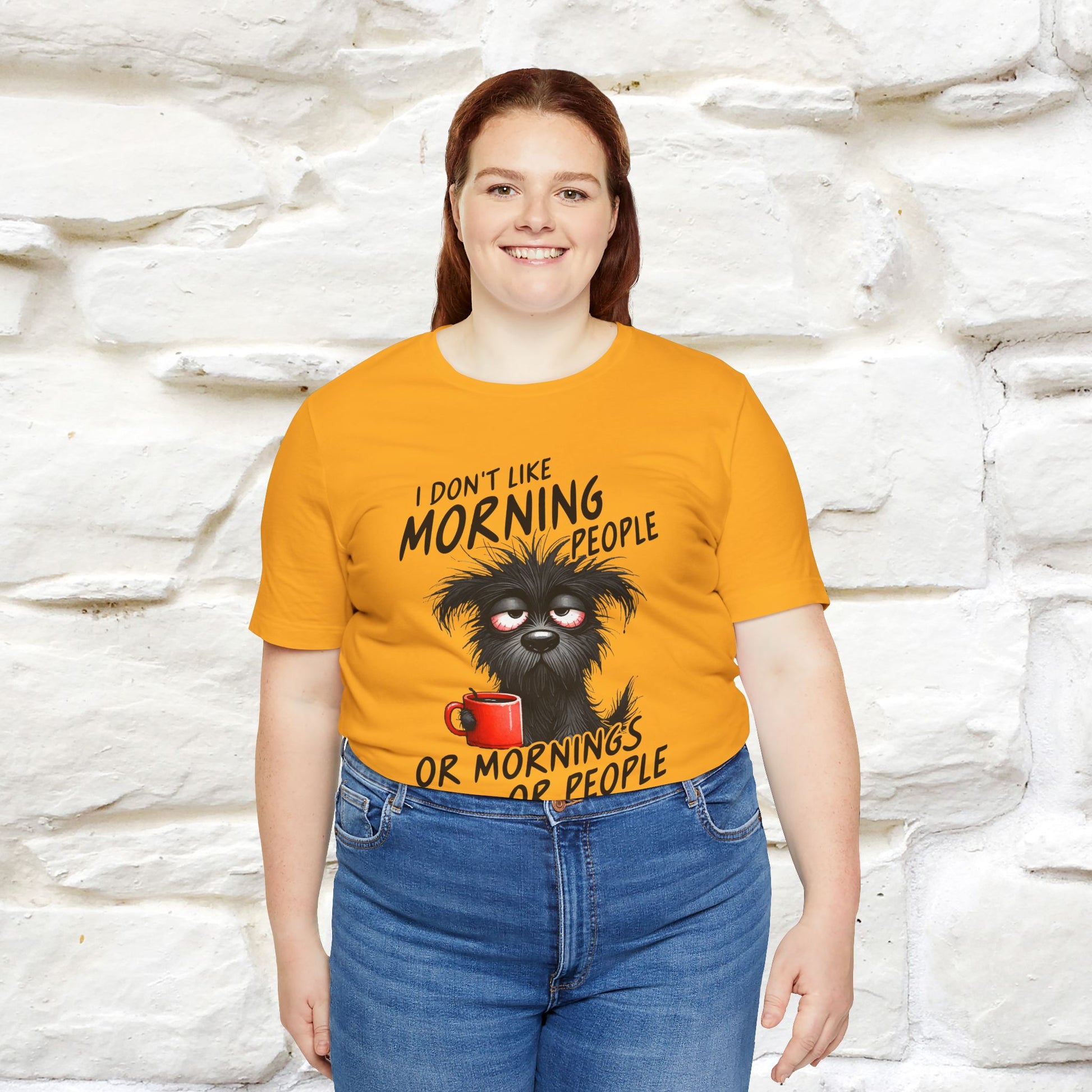 "I Don't Like Morning People..." Funny T-shirt |Nunu&Miao Studio - Nunu&Miao Studio