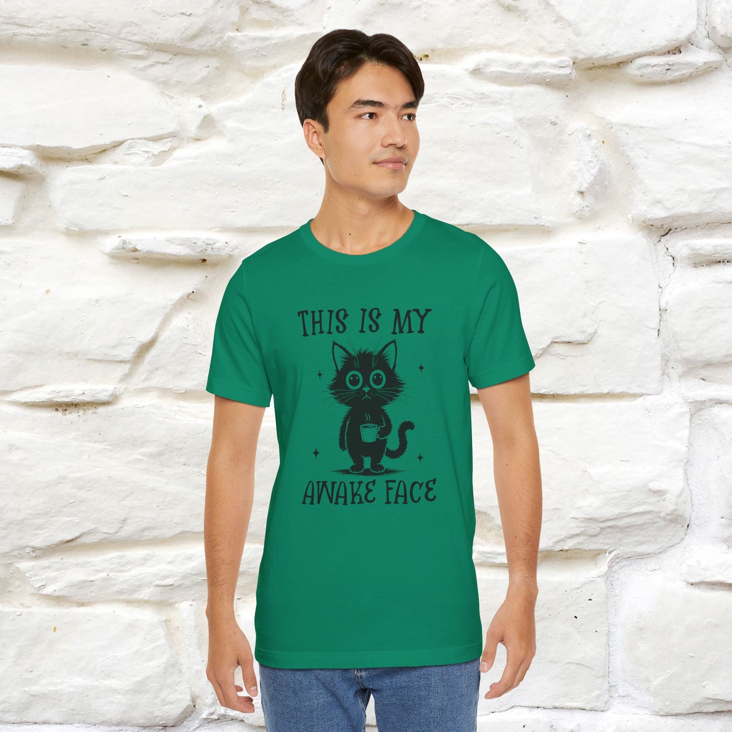"This is My Awake Face" Cat T-Shirt | Funny Design | Nunu&Miao Studio - Nunu&Miao Studio