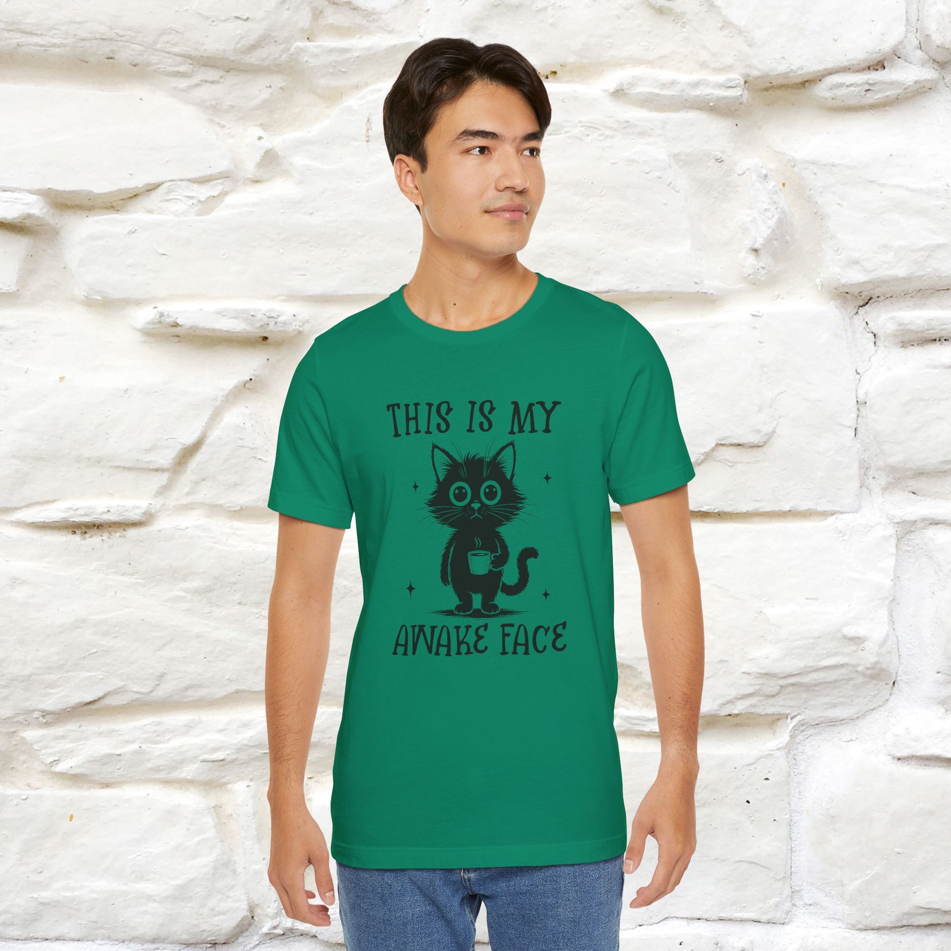 "This is My Awake Face" Cat T-Shirt | Funny Design | Nunu&Miao Studio - Nunu&Miao Studio
