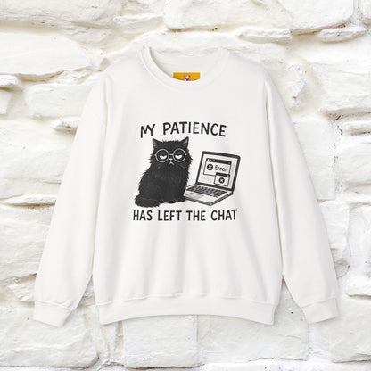 ''My Patience Has Left ...'' | Cute Cat Sweatshirt | Nunu&Miao Studio