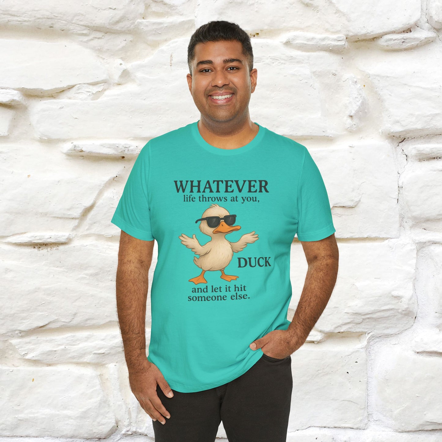 "Whatever Life Throws At You " Funny Duck T-shirt |Nunu&Miao Studio - Nunu&Miao Studio