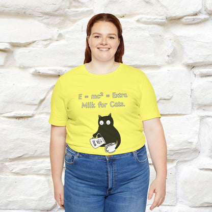 ''E = mc² = Extra Milk for Cats.''| Funny T-Shirt | Nunu&Miao Studio