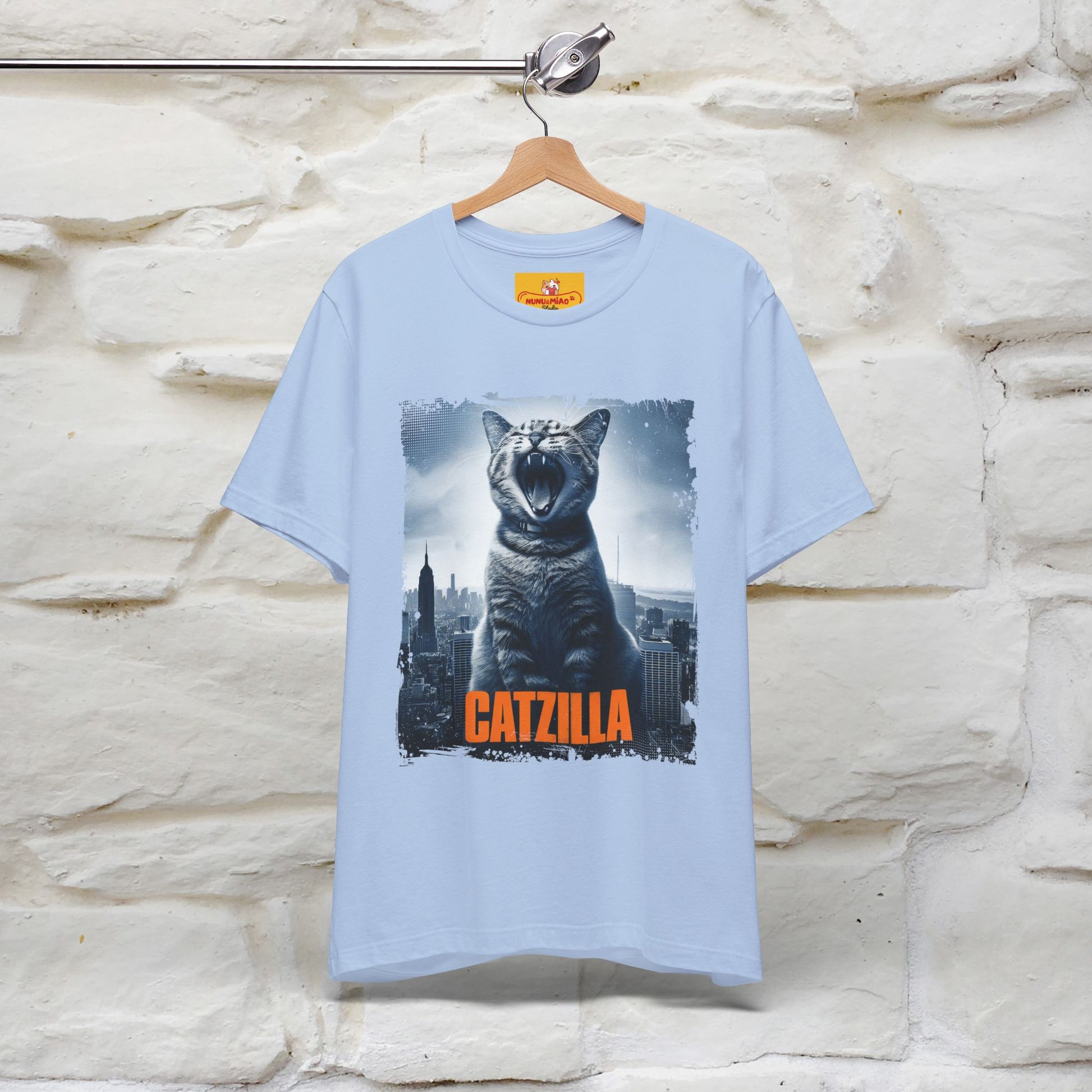 Catzilla T-Shirt | Fun Monster Cat Tee for Men & Women | 100% Cotton - Nunu&Miao Studio