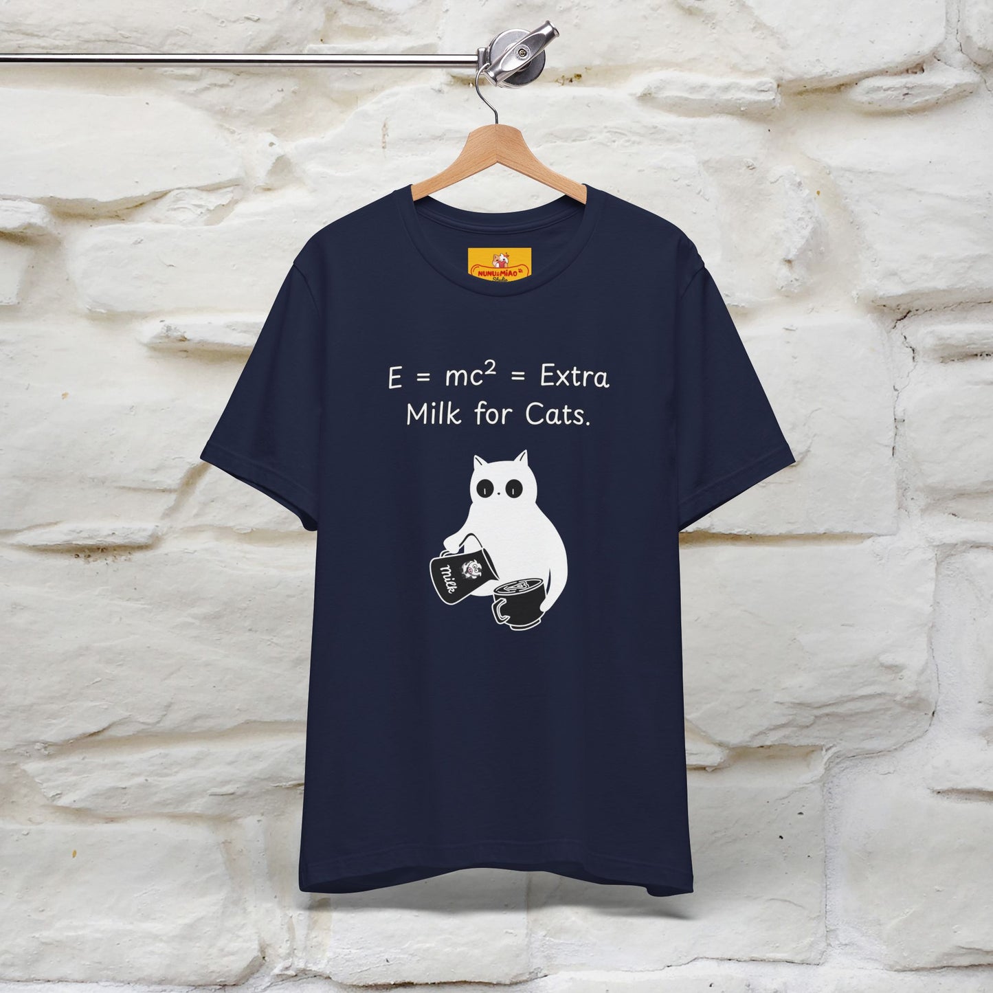 ''E = mc² = Extra Milk for Cats.''| Funny T-Shirt | Nunu&Miao Studio