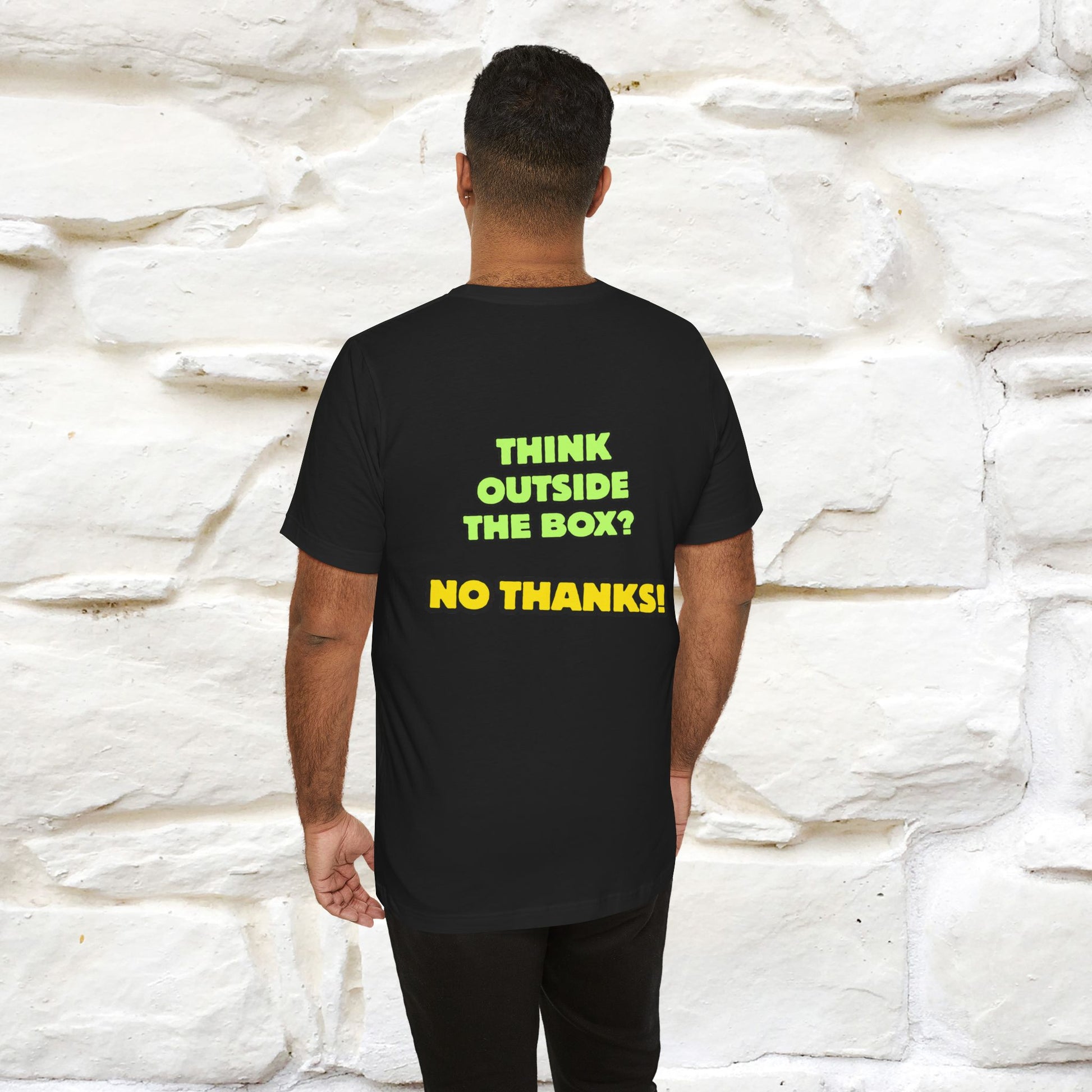 "Think outside the box? No thanks." Cat T-Shirt | Nunu&Miao Studio - Nunu&Miao Studio