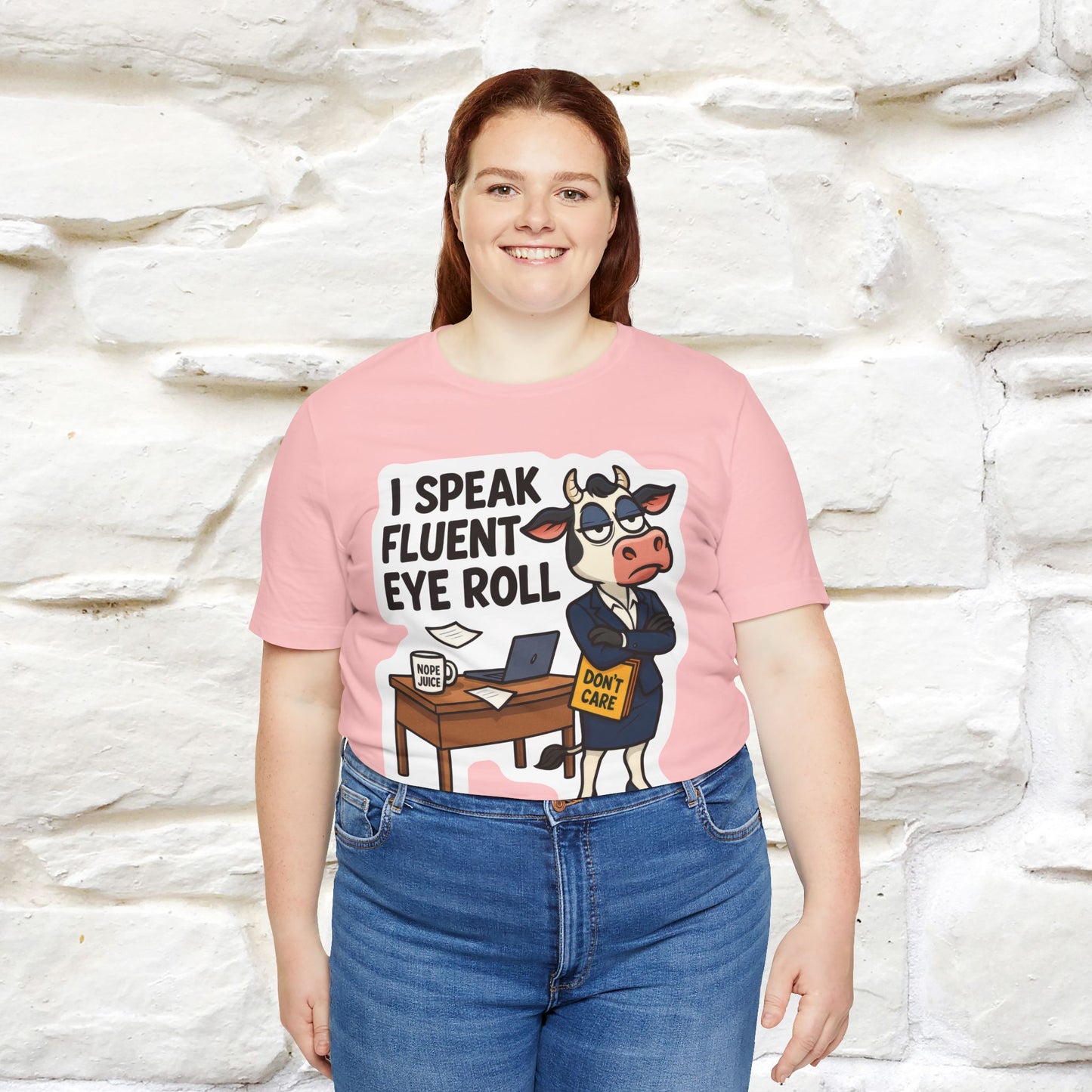 ''I Speak Fluent Eye Roll ''|  Sarcastic Cat T-Shirt | Nunu&Miao Studio