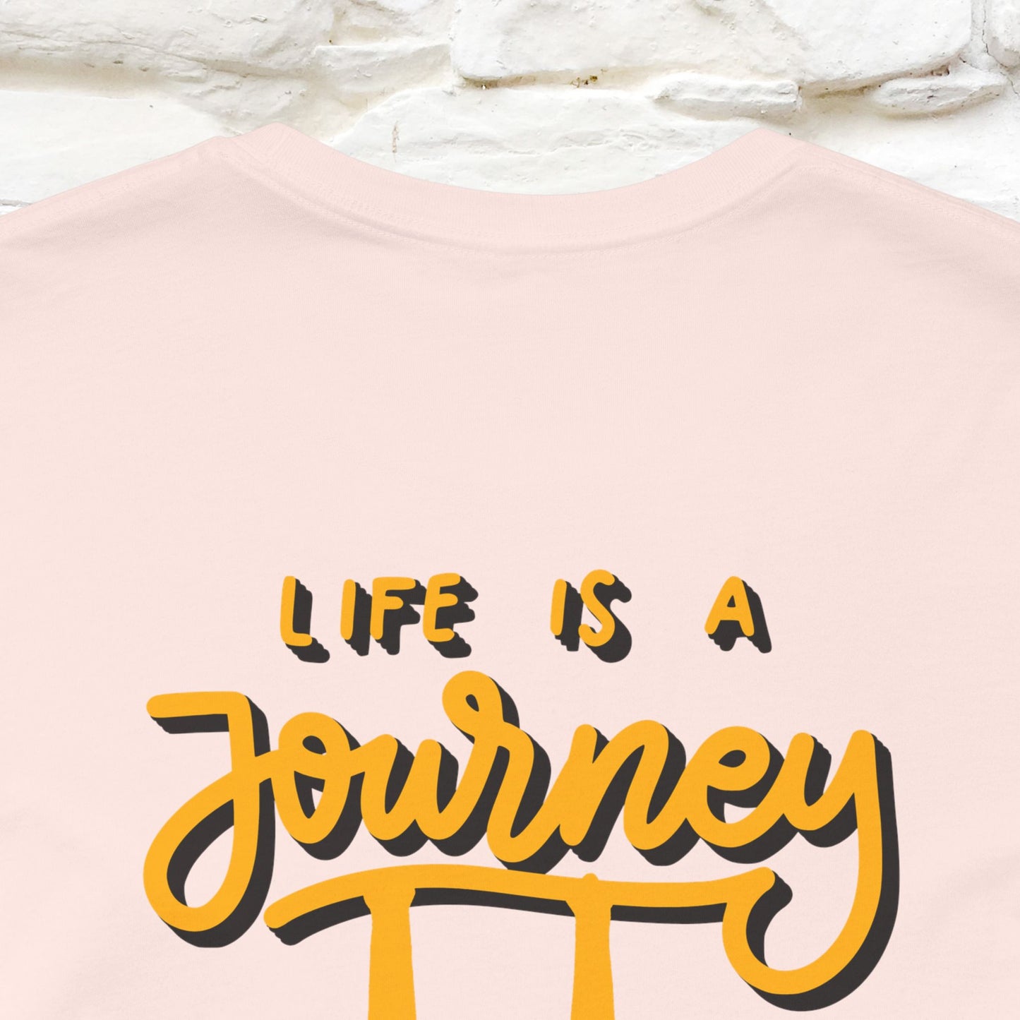 "Life Is A Journey'' Cat T-Shirt | Front & Back Design | Nunu&Miao Studio - Nunu&Miao Studio