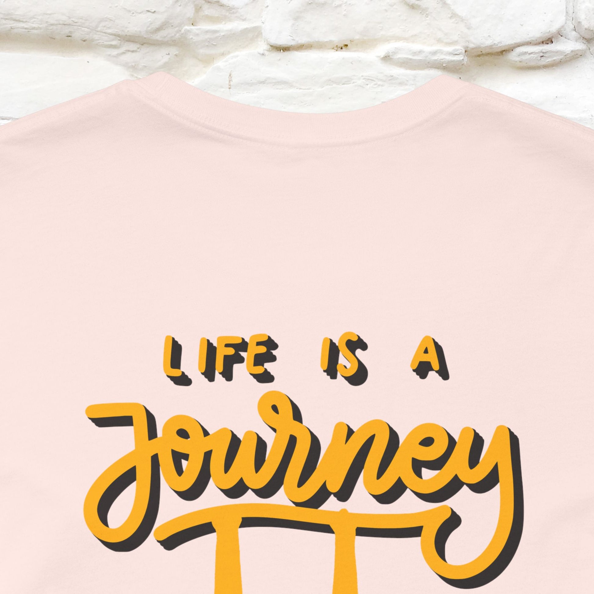 "Life Is A Journey'' Cat T-Shirt | Front & Back Design | Nunu&Miao Studio - Nunu&Miao Studio