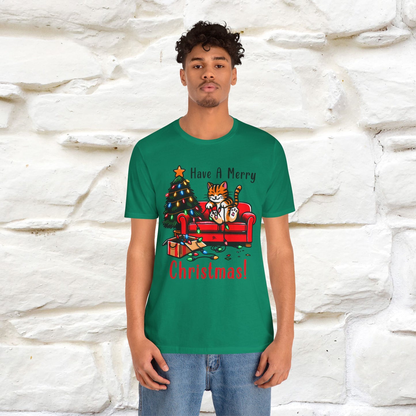 "Have A Merry..." |Funny Cat  T-Shirt | Nunu&Miao Studio