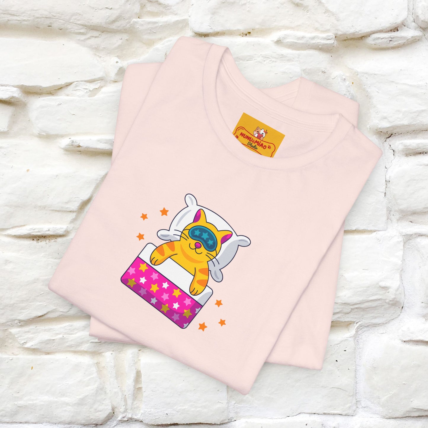 "I Am Sorry I Have Plans With My Bed" |  Cat T-Shirt | Front & Back Design | Nunu&Miao Studio - Nunu&Miao Studio