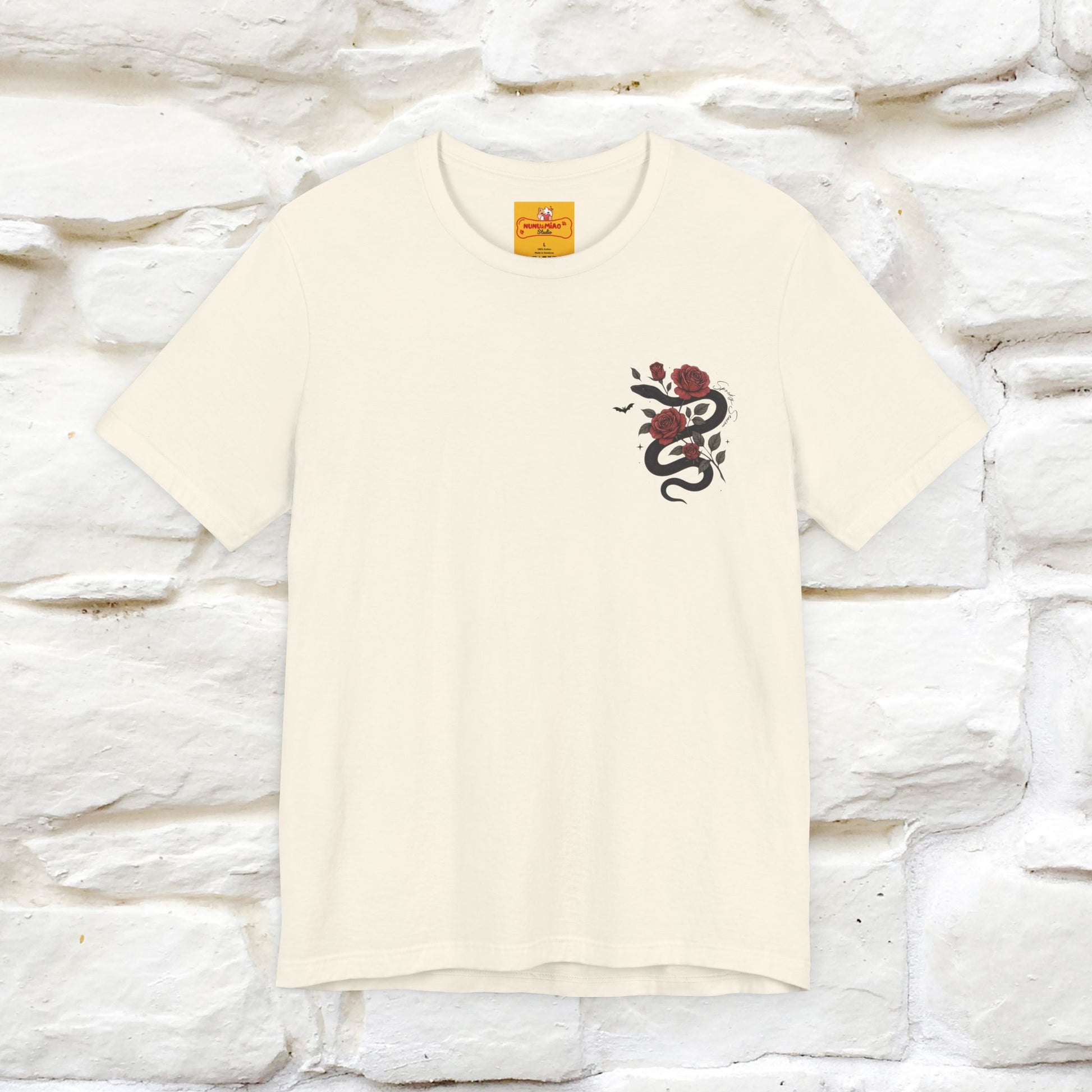 "The Rose and The Snake " Halloween T-shirt |Nunu&Miao Studio - Nunu&Miao Studio