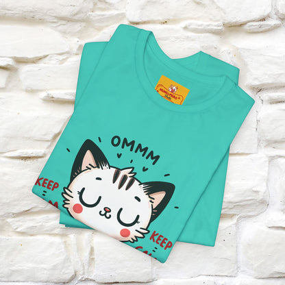 Ommm, Keep Calm | Relaxed Cat Shirt for Men & Women | 100% Cotton* - Nunu&Miao Studio