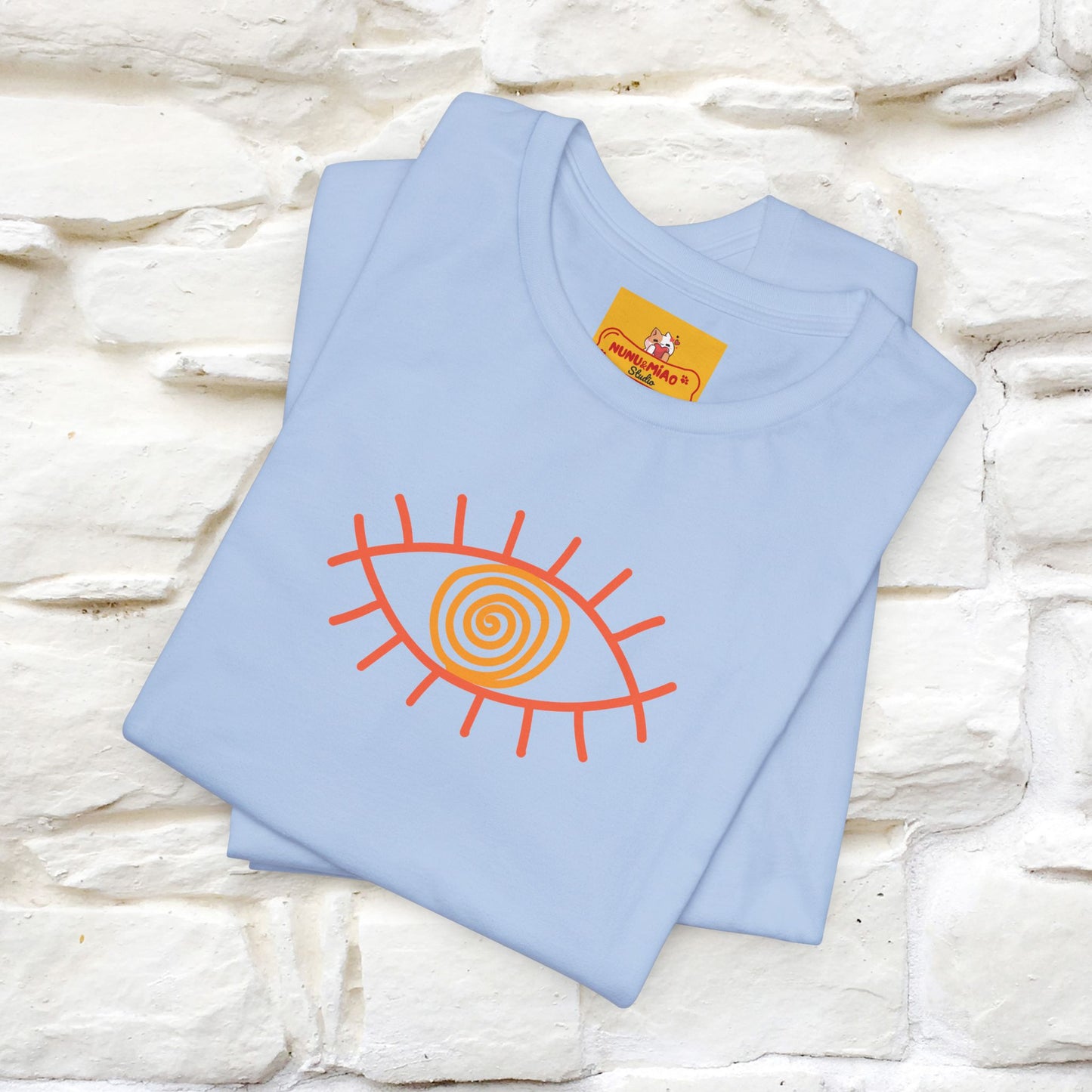 "The Hypnotic Meow'' Cat T-Shirt Front and Back Design | Nunu&Miao Studio - Nunu&Miao Studio