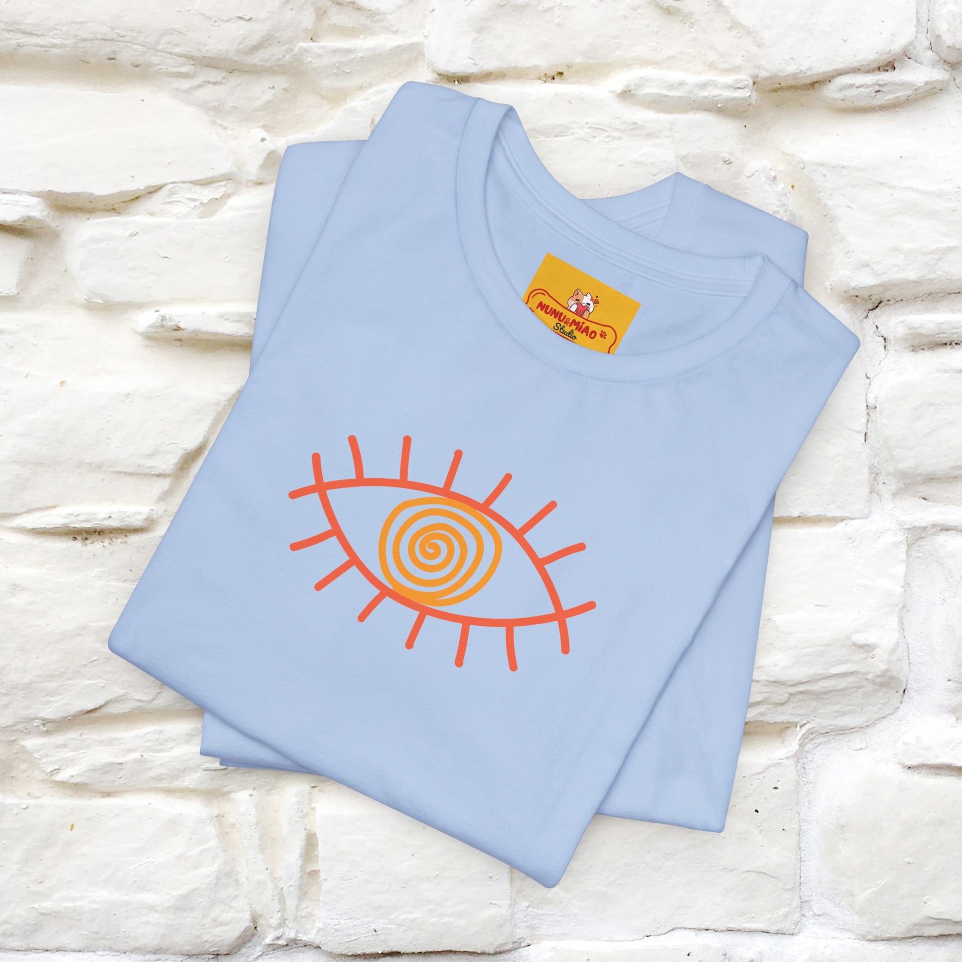 "The Hypnotic Meow'' Cat T-Shirt Front and Back Design | Nunu&Miao Studio - Nunu&Miao Studio