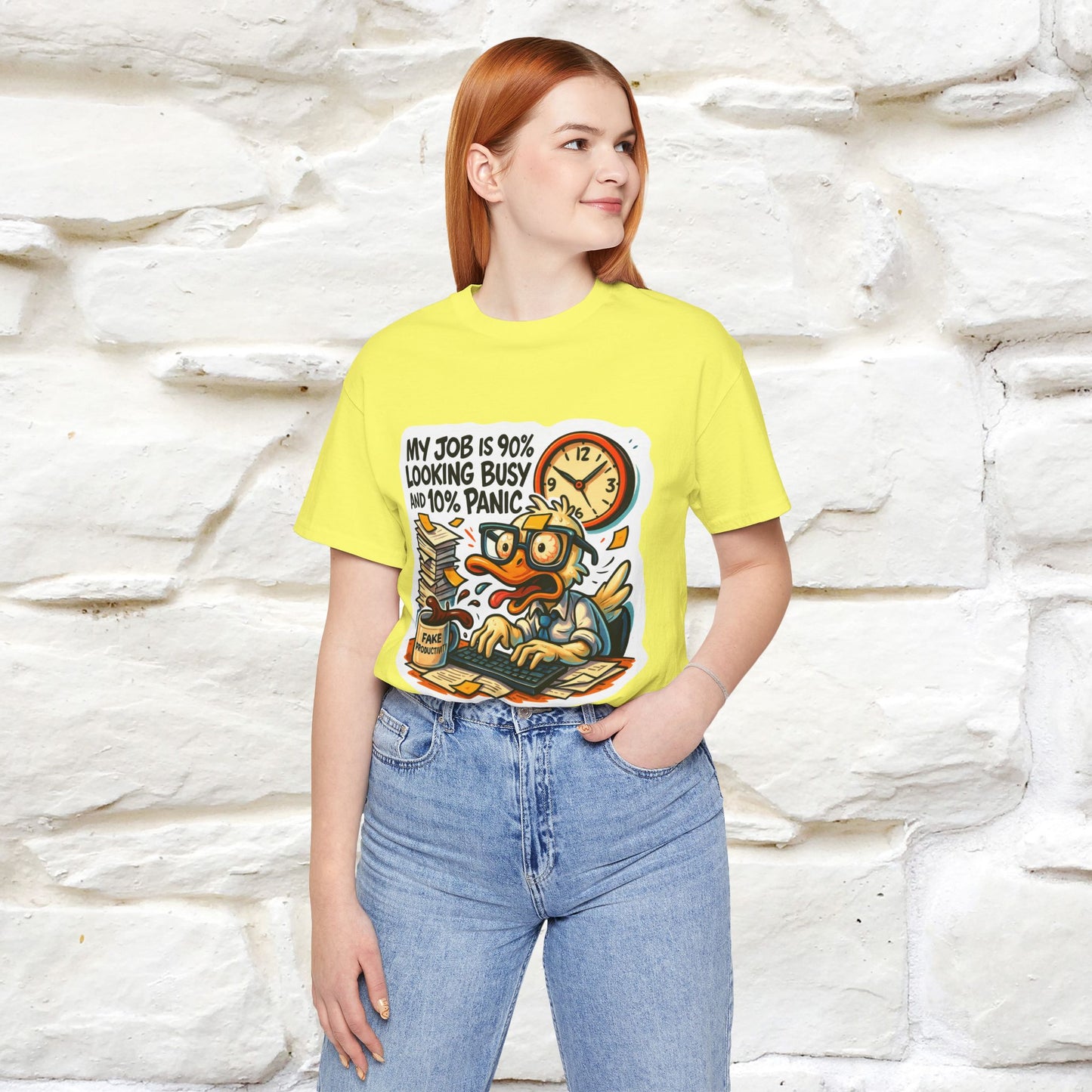 '' My Job is 90% Looking Busy ... |  Sarcastic T-Shirt | Nunu&Miao Studio