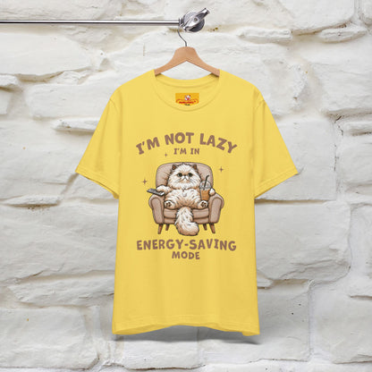 "I'm Not Lazy I'm In Energy-Saving Mode " Cat T-shirt |Nunu&Miao Studio - Nunu&Miao Studio