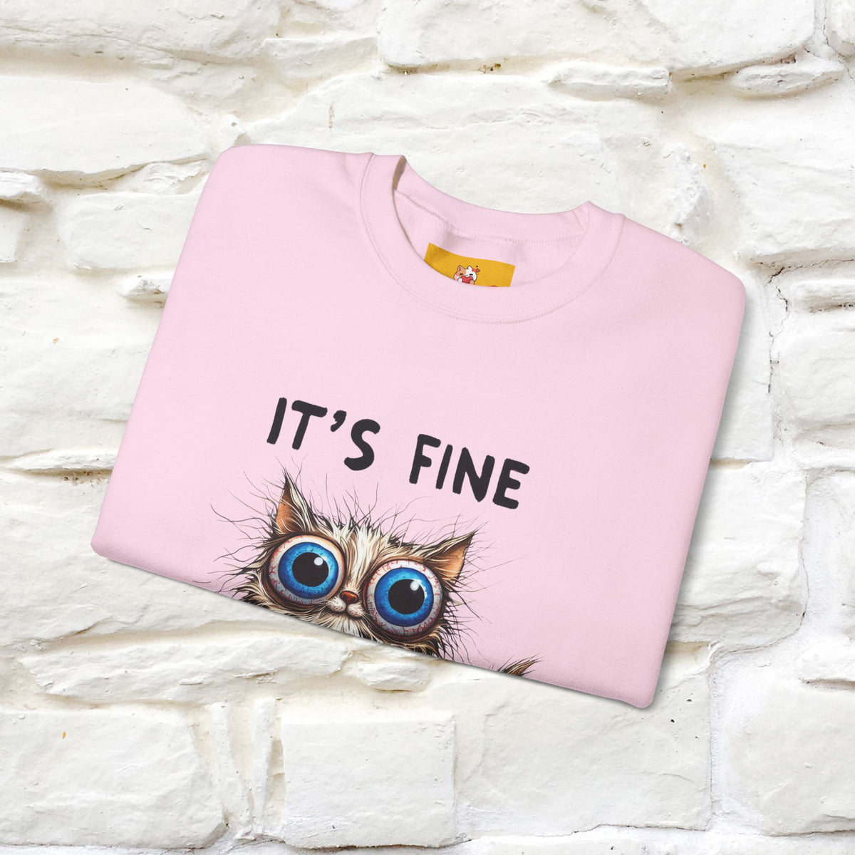 "It's Fine'' |Cat Sweatshirt | Nunu&Miao Studio