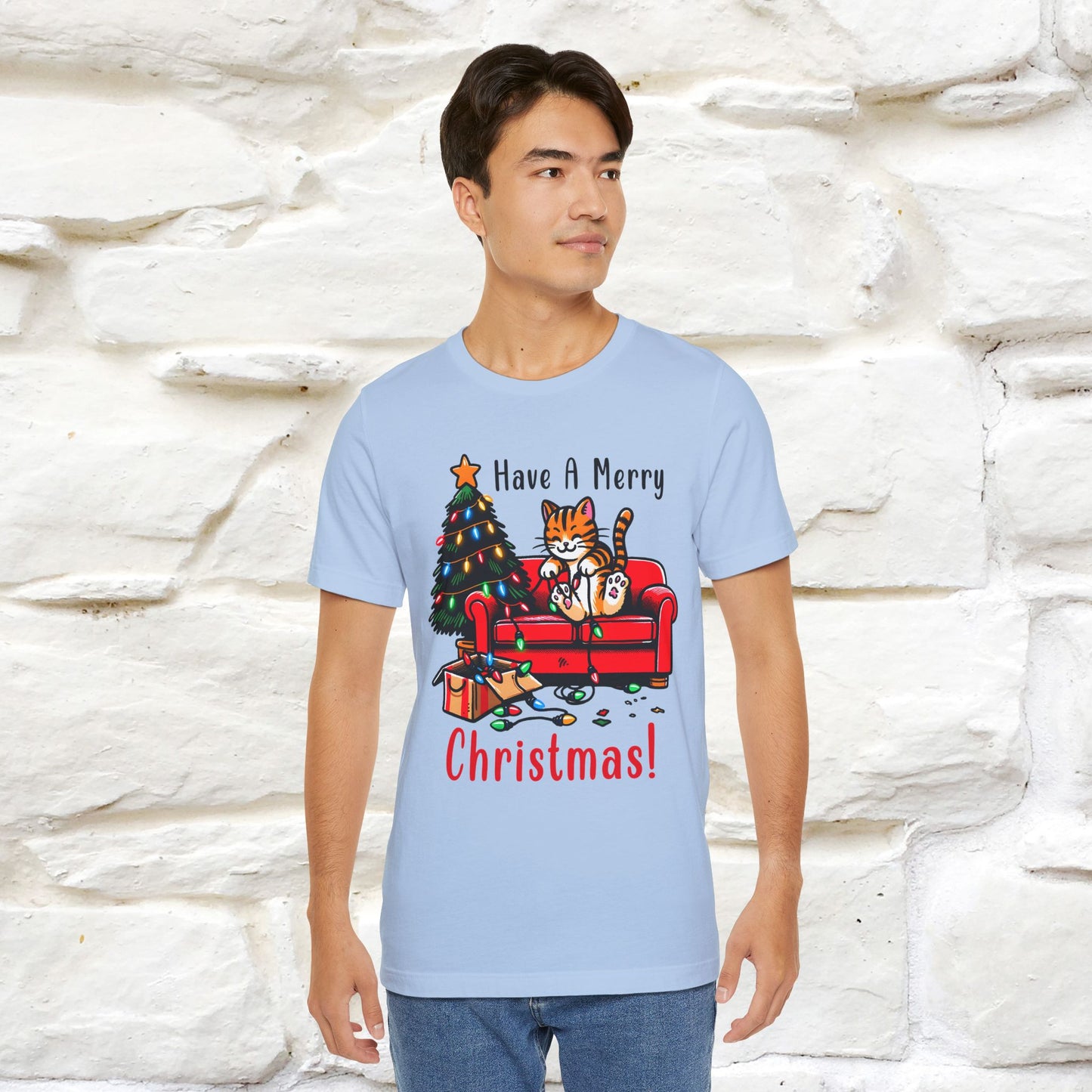"Have A Merry..." |Funny Cat  T-Shirt | Nunu&Miao Studio