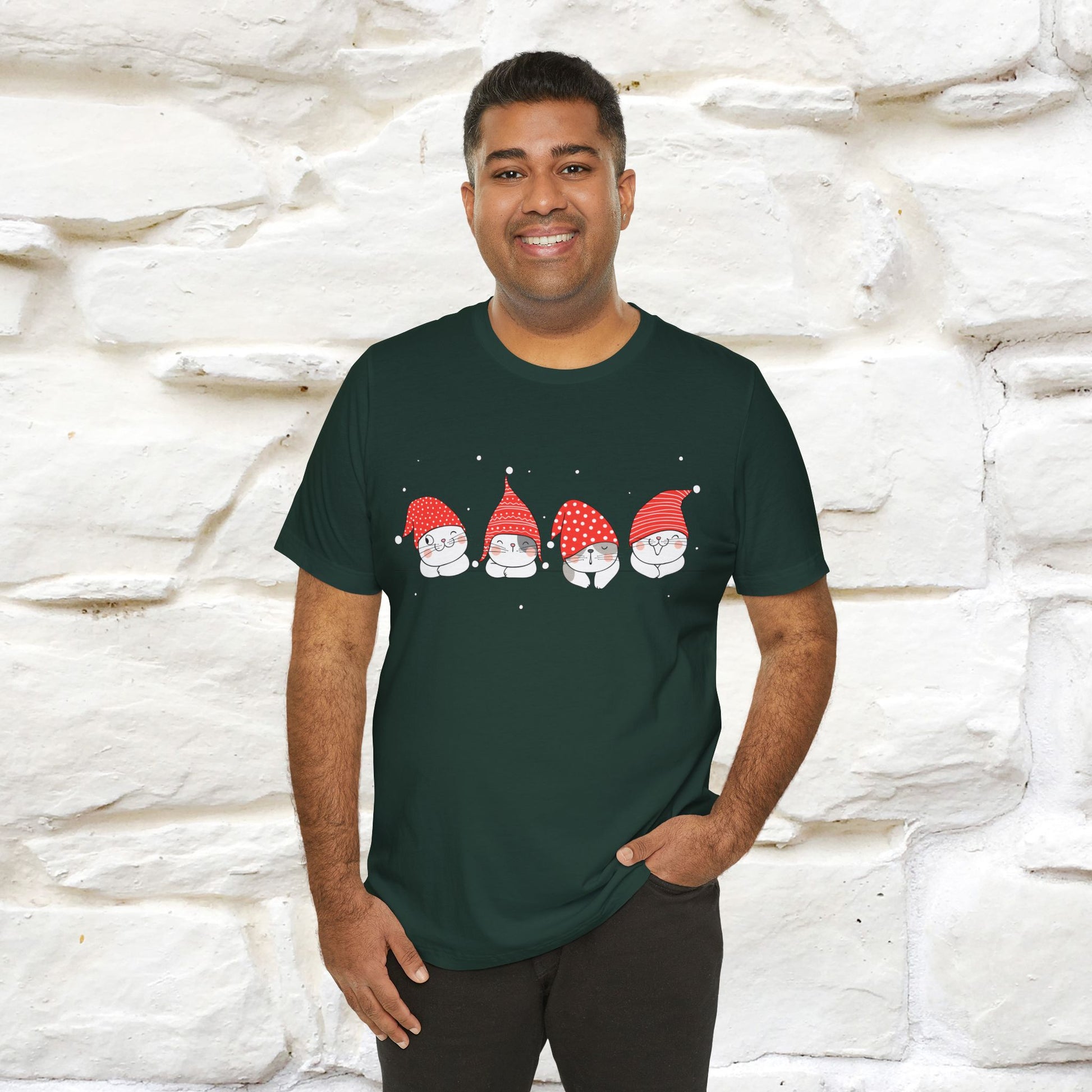 ''Christmas Cute'' |Cats T-shirt | Nunu&Miao Studio - Nunu&Miao Studio