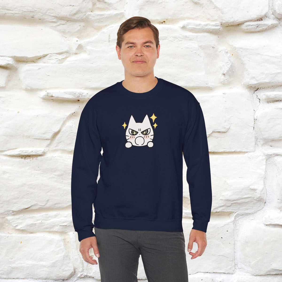 ''Don't Let Yourself Down.'' | Cute Cat Sweatshirt | Nunu&Miao Studio