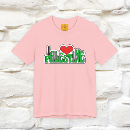 "I Love Palestine" Cat T-shirt | Front & Back Design |Nunu&Miao Studio - Nunu&Miao Studio