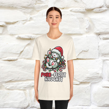 “Purr-Fectly Naughty” | Cat T-Shirt | Nunu&Miao Studio