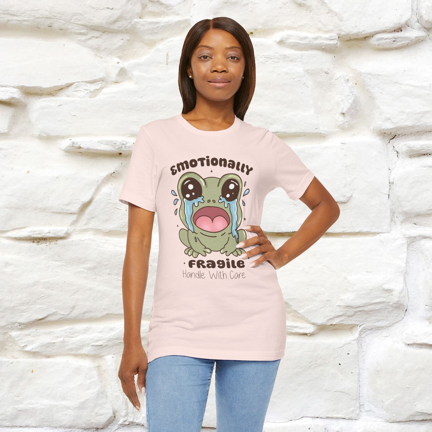 "Emotionally Fragile Handle With Care " Funny T-shirt |Nunu&Miao Studio - Nunu&Miao Studio