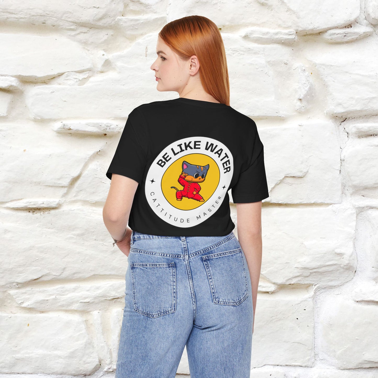 "Be Like Water: Cattitude Master | Cat T-Shirt |Nunu&Miao Studio - Nunu&Miao Studio