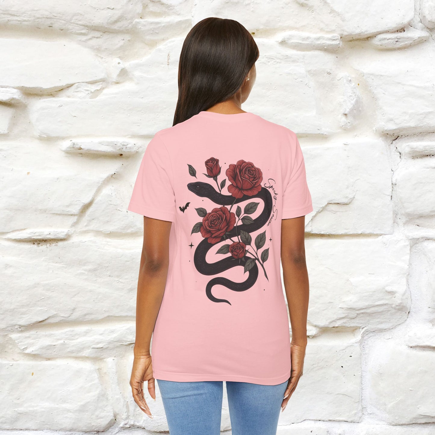"The Rose and The Snake " Halloween T-shirt |Nunu&Miao Studio - Nunu&Miao Studio