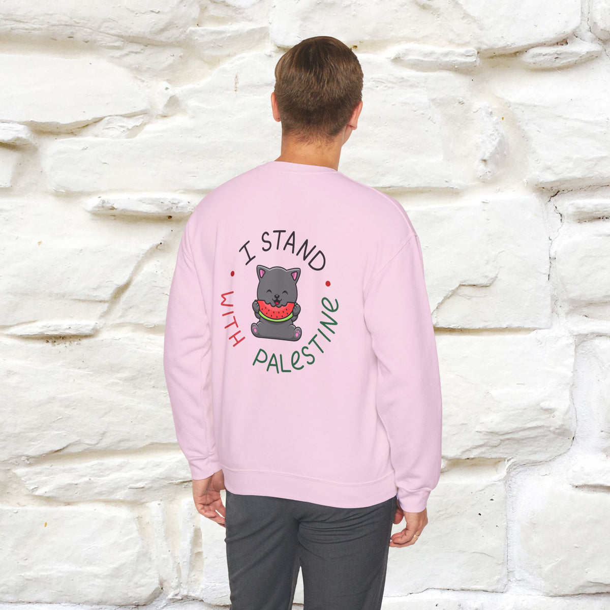 "I Stand With Palestine'' |Cat Sweatshirt | Nunu&Miao Studio