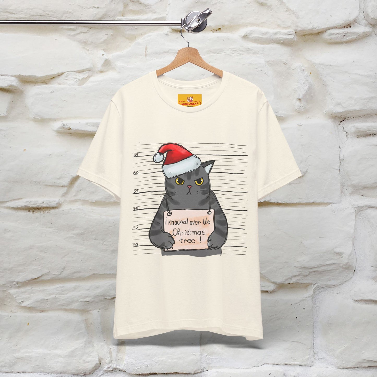 "I Knocked Over The Christmas Tree " |Funny Cat T-Shirt | Nunu&Miao Studio