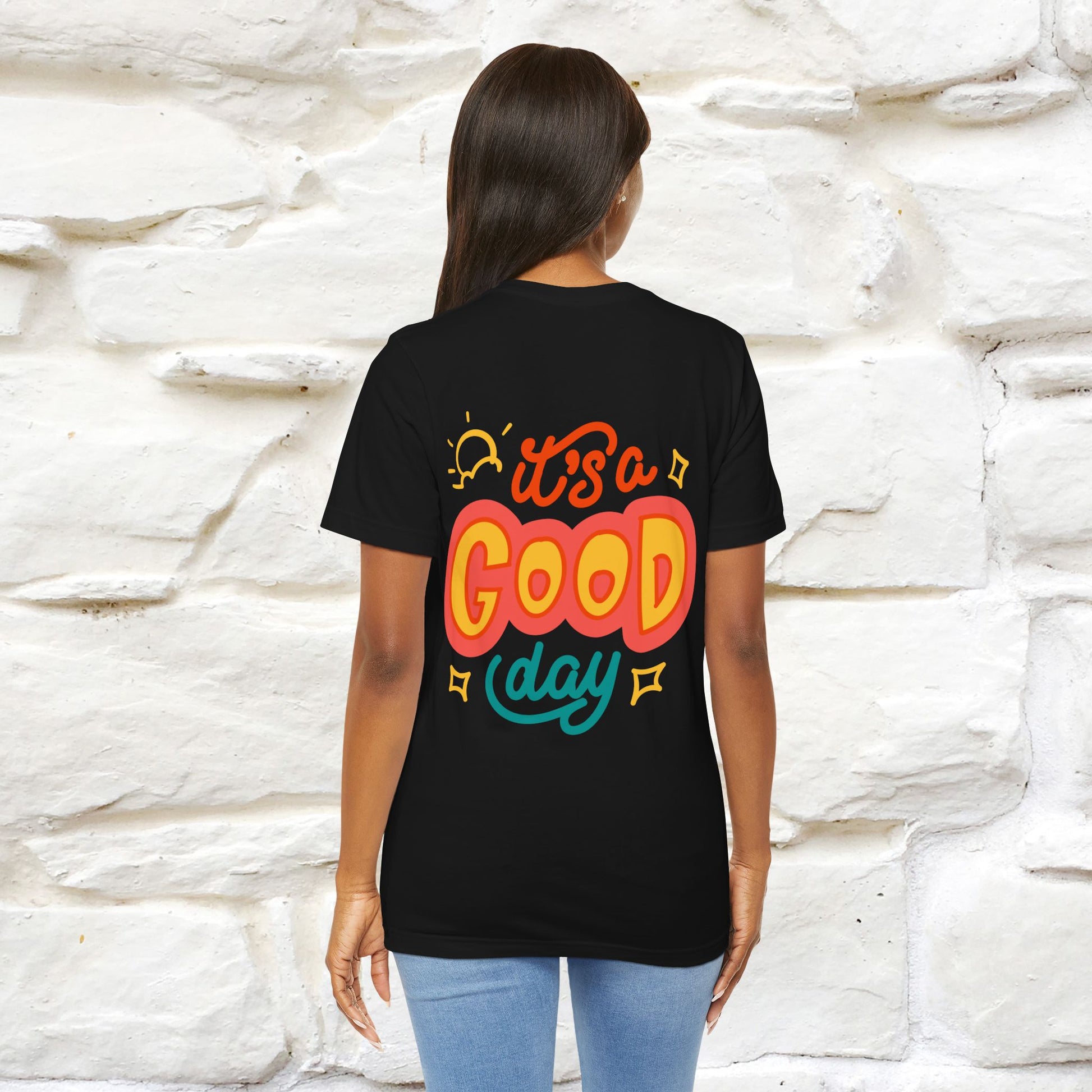 ""It's A Good Day" Cat T-Shirt| Front & Back Design | Nunu&Miao Studio - Nunu&Miao Studio